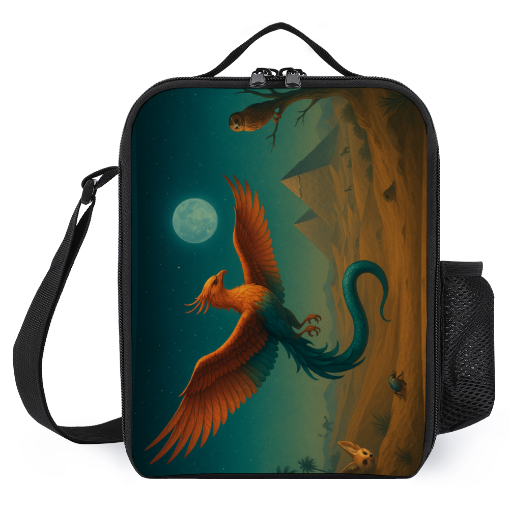 Desert Phoenix Insulated Lunch Bag 7.8" x 3.1" x 9.8"