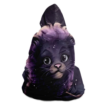 Leo The Lion Purple Cartoon Hooded Blanket