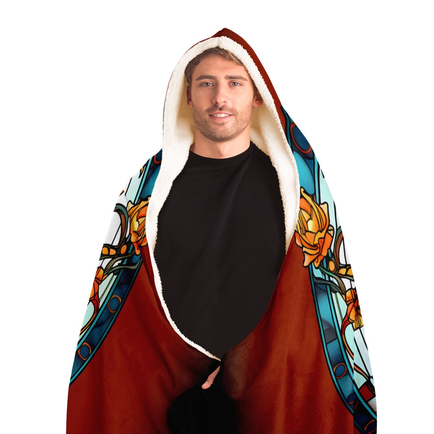 Scorpio Stained Glass Hooded Blanket