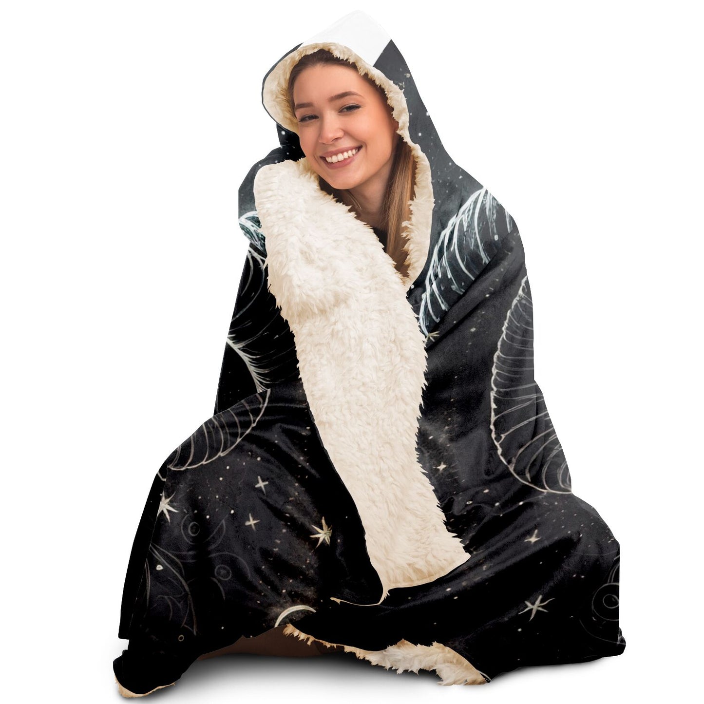 Aries Ram Hooded Blanket