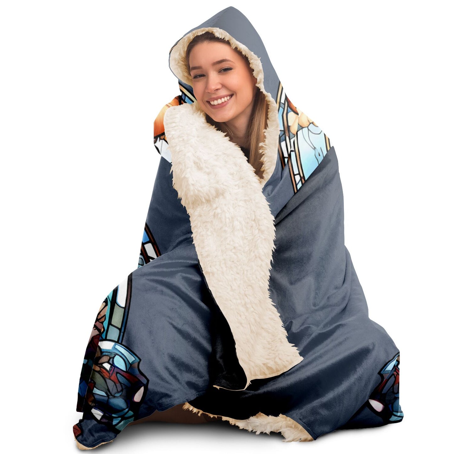 Taurus Stained Glass Hooded Blanket