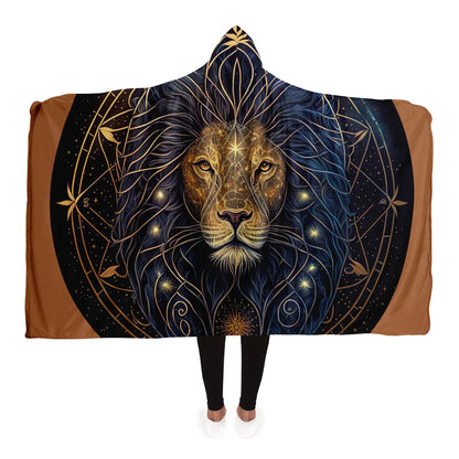 Leo Golden Lion Hooded Blanket