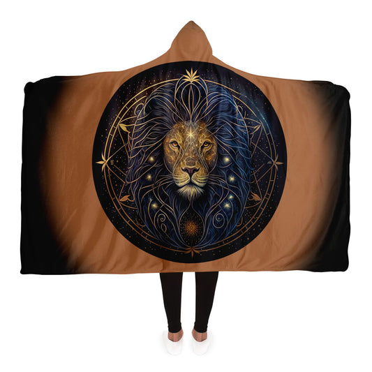 Leo Golden Lion Halo Hooded Blanket
