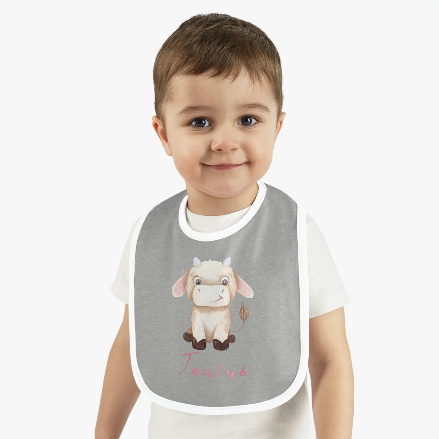 Baby Taurus Bib: Bull-Aries Watercolor