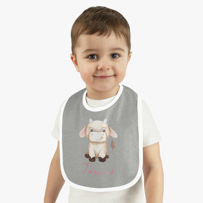 Baby Taurus Bib: Bull-Aries Watercolor