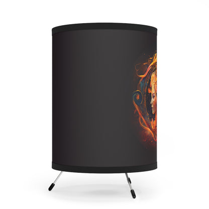 Gemini Water and Fire Twins Printed Shade Tripod Lamp, US\CA plug