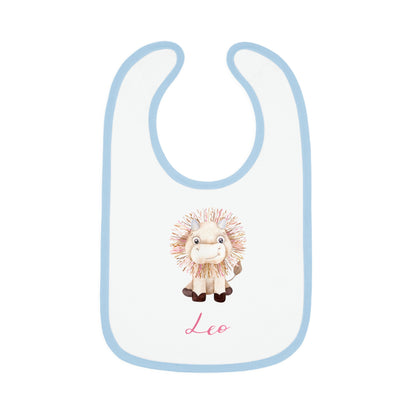 Baby Leo Bib: Bull-Aries Watercolor