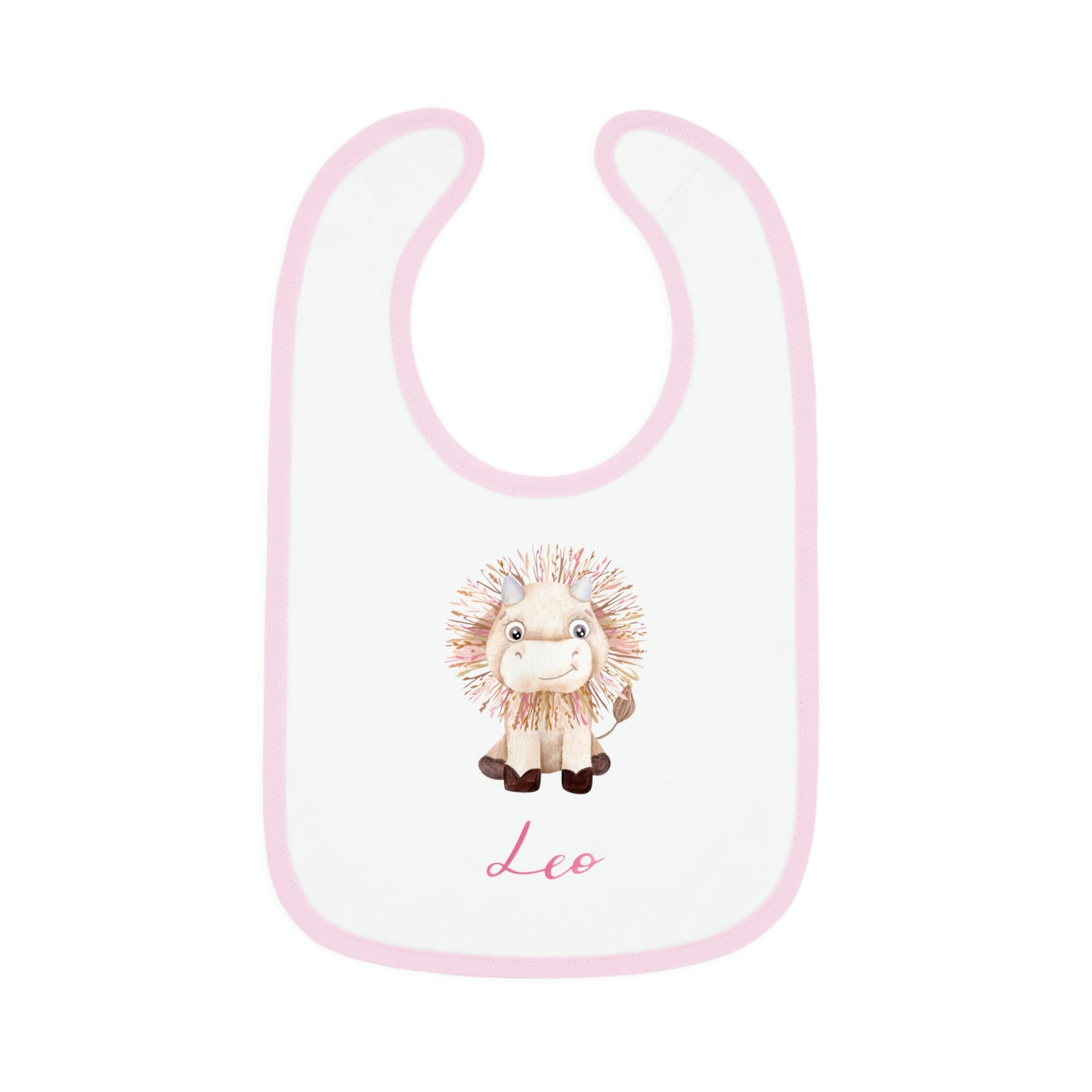 Baby Leo Bib: Bull-Aries Watercolor