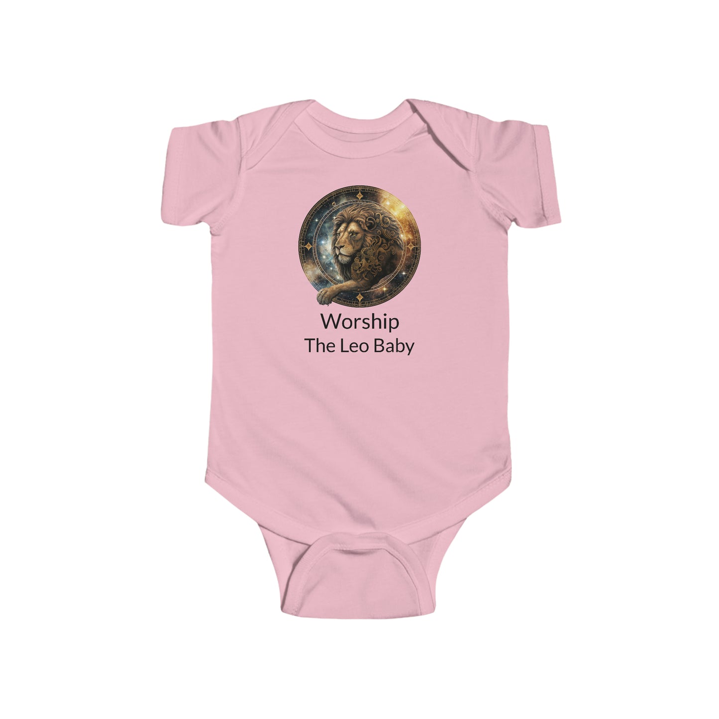 Leo: Worship The Leo baby - Infant Fine Jersey Bodysuit