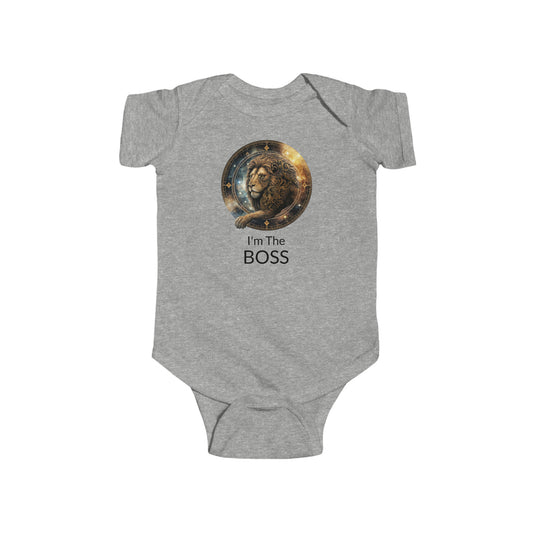 Leo: I'm The BOSS - Infant Fine Jersey Bodysuit