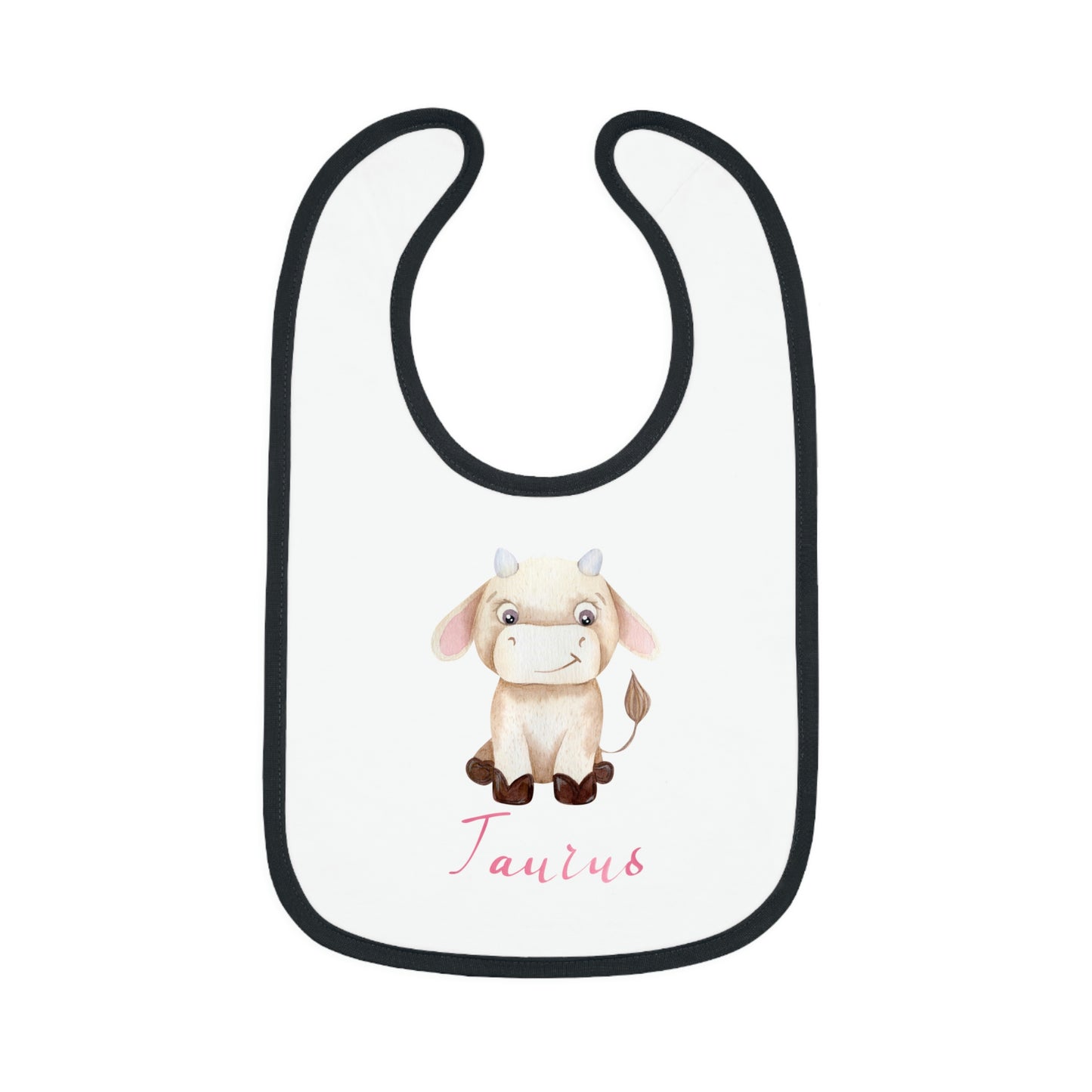 Baby Taurus Bib: Bull-Aries Watercolor