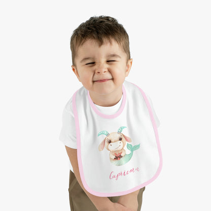 Baby Capricorn Bib: Bull-Aries Watercolor