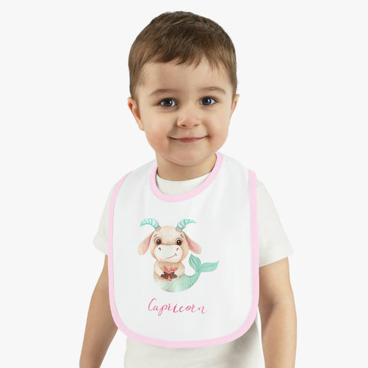 Baby Capricorn Bib: Bull-Aries Watercolor