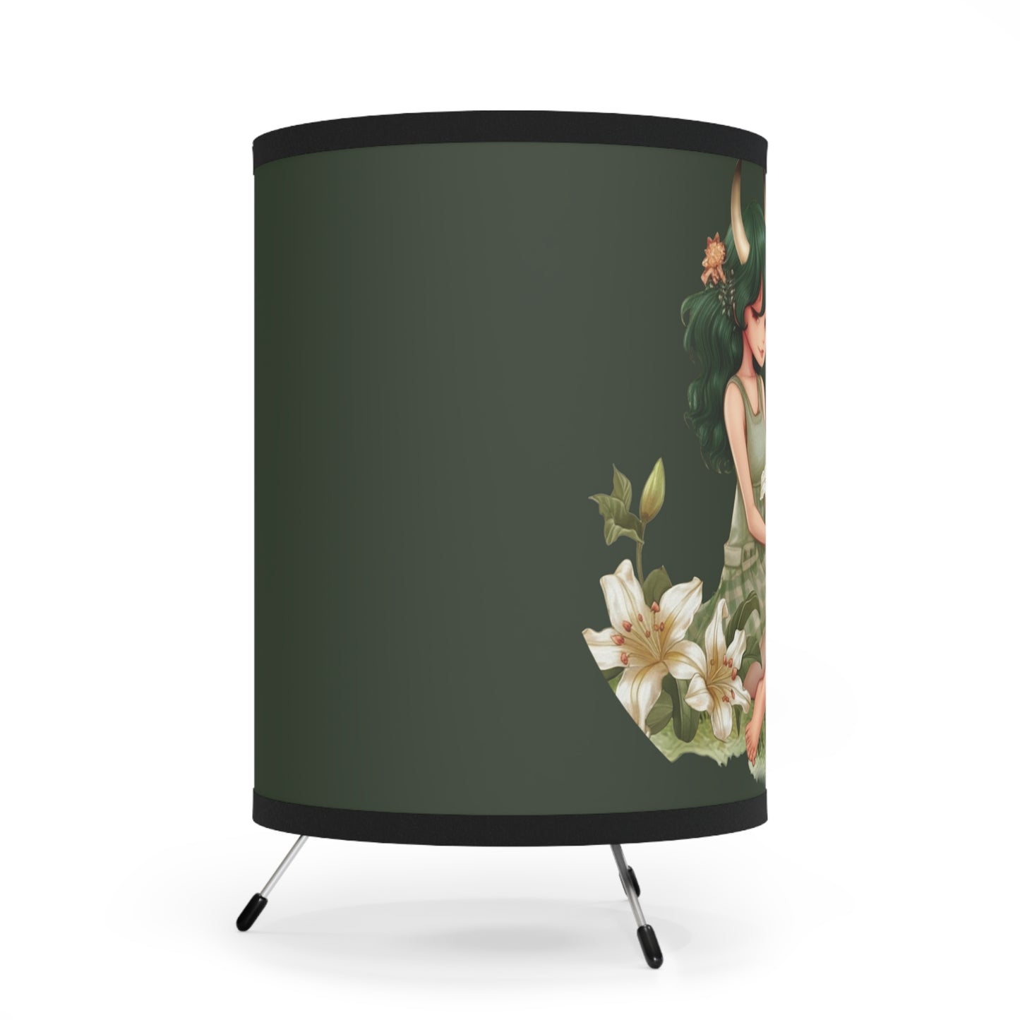 Taurus Vintage Illustration Tripod Lamp with Printed Shade, US\CA plug