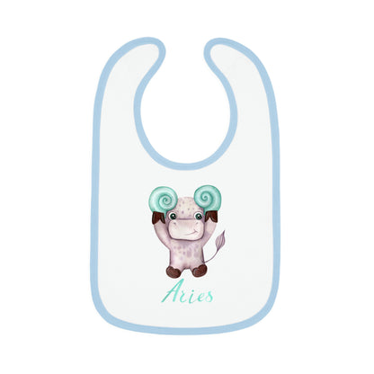 Baby Aries Bib: Bull-Aries Watercolor
