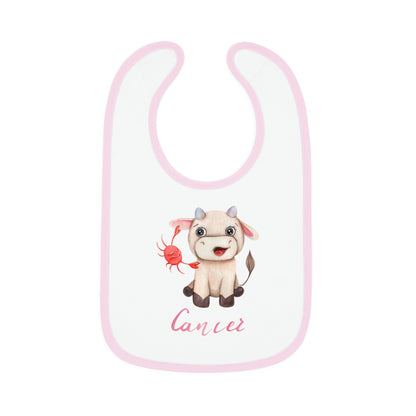 Baby Cancer Bib: Bull-Aries Watercolor