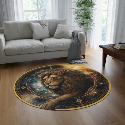 Leo in the Starts Round 60 Inch Rug
