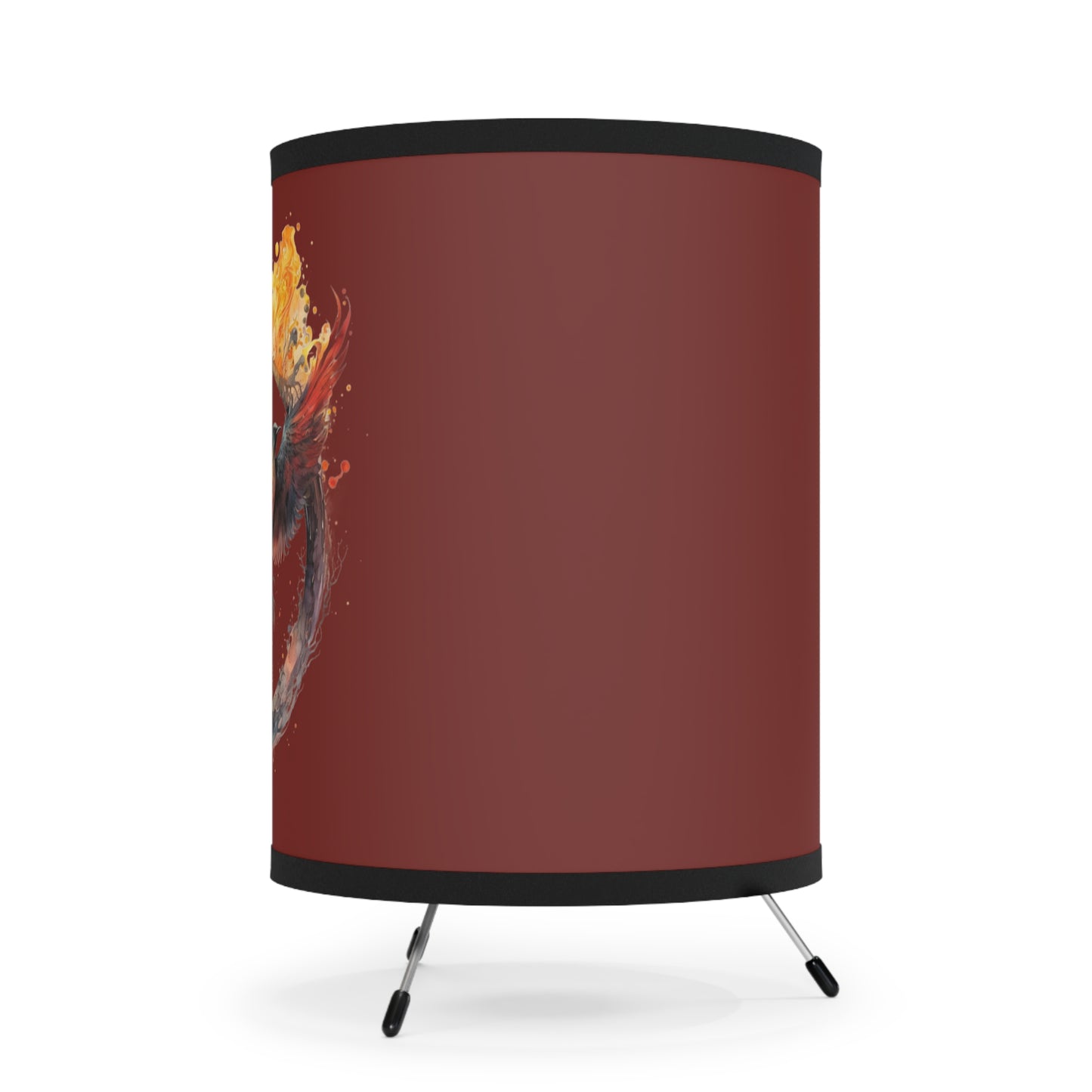 Scorpio Watercolor Phoenix Tripod Lamp with Printed Shade, US\CA plug