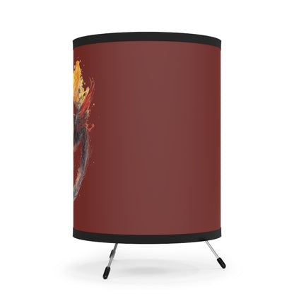 Scorpio Watercolor Phoenix Tripod Lamp with Printed Shade, US\CA plug