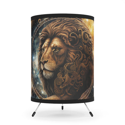 Leo The Lion Printed Shade Tripod Lamp, US\CA plug