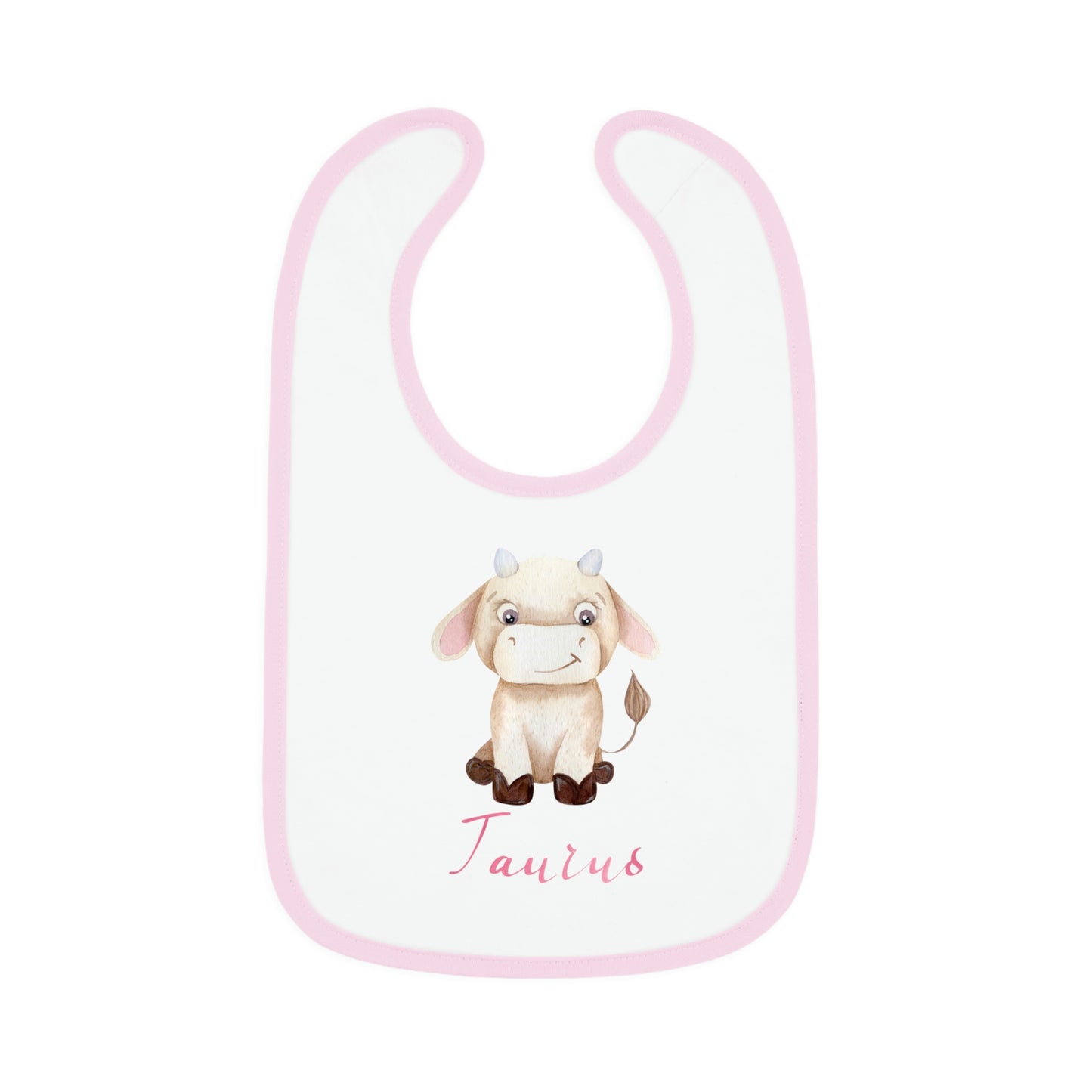 Baby Taurus Bib: Bull-Aries Watercolor