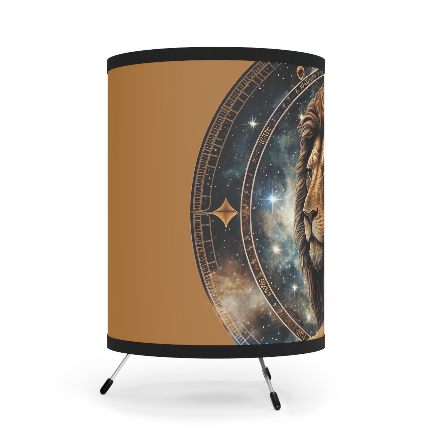 Leo The Lion Printed Shade Tripod Lamp, US\CA plug