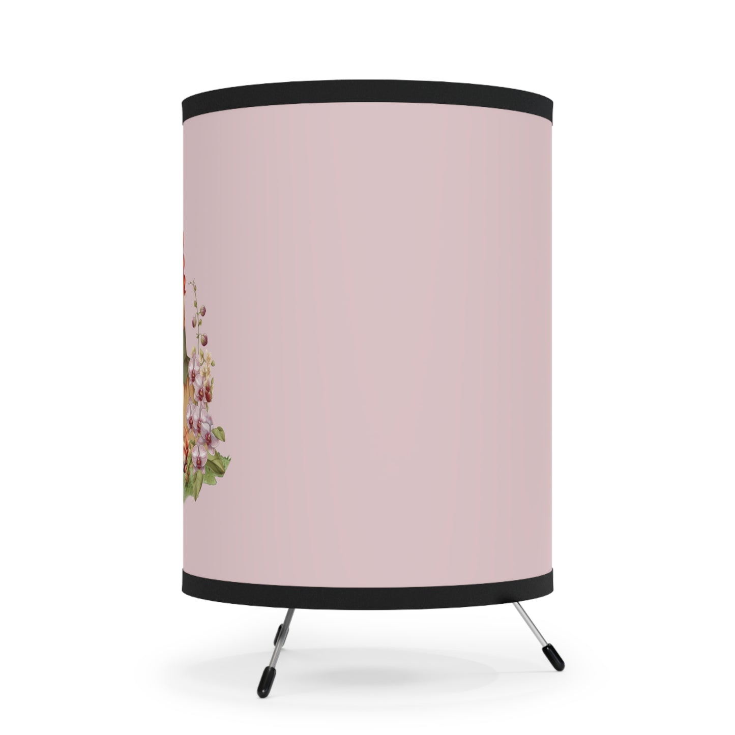 Cancer Vintage Illustration Printed Shade Tripod Lamp, US\CA plug
