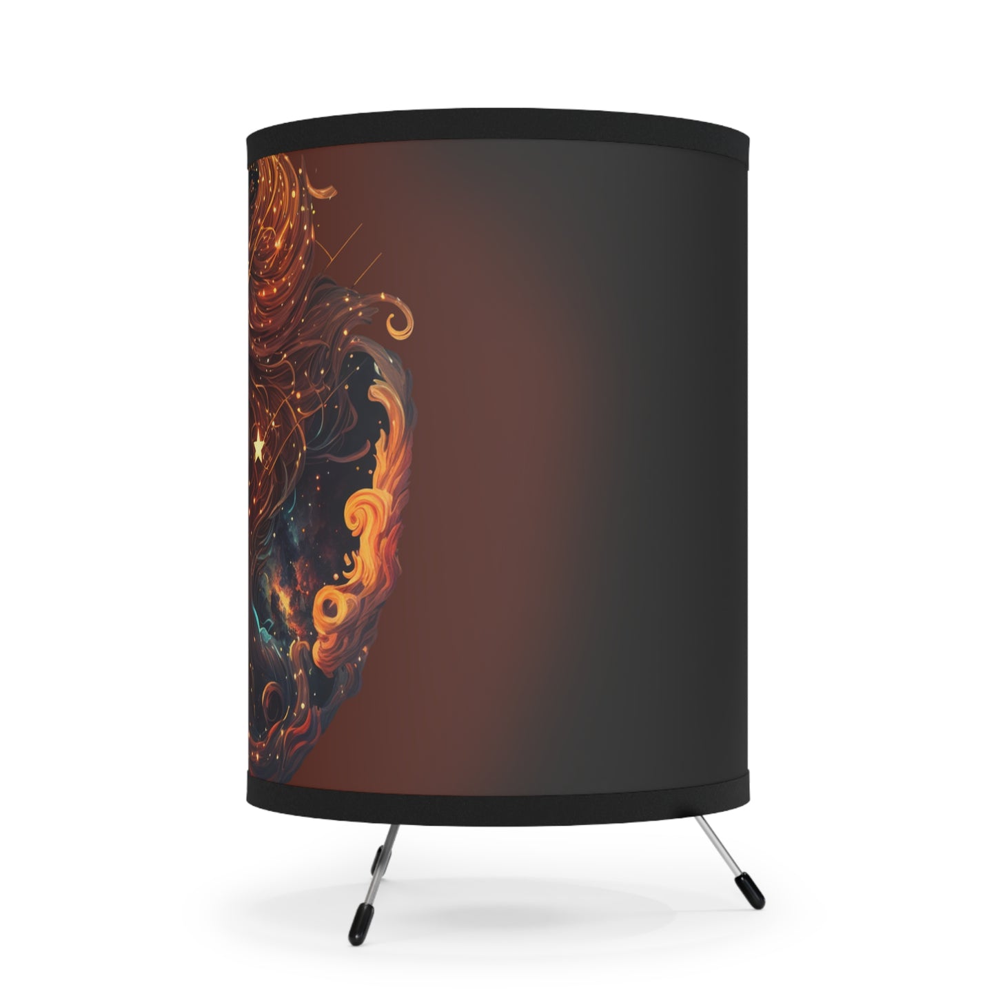 Sagittarius Fire goddess Tripod Lamp with Printed Shade, US\CA plug