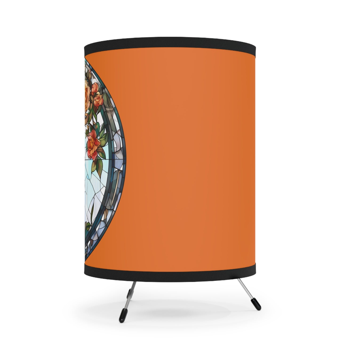 Sagittarius Stained Glass Illustration Tripod Lamp with Printed Shade, US\CA plug