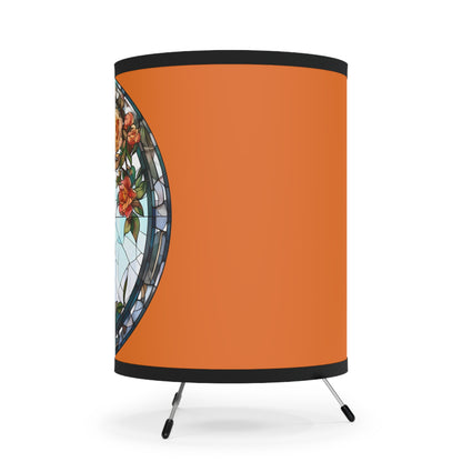 Sagittarius Stained Glass Illustration Tripod Lamp with Printed Shade, US\CA plug