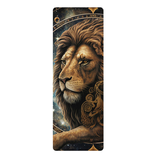 Leo in the Stars 24″ x 68" Rubber Yoga Mat
