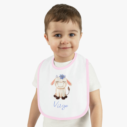 Baby virgo Bib: Bull-Aries Watercolor