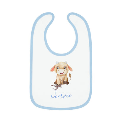 Baby Scorpio Bib: Bull-Aries Watercolor