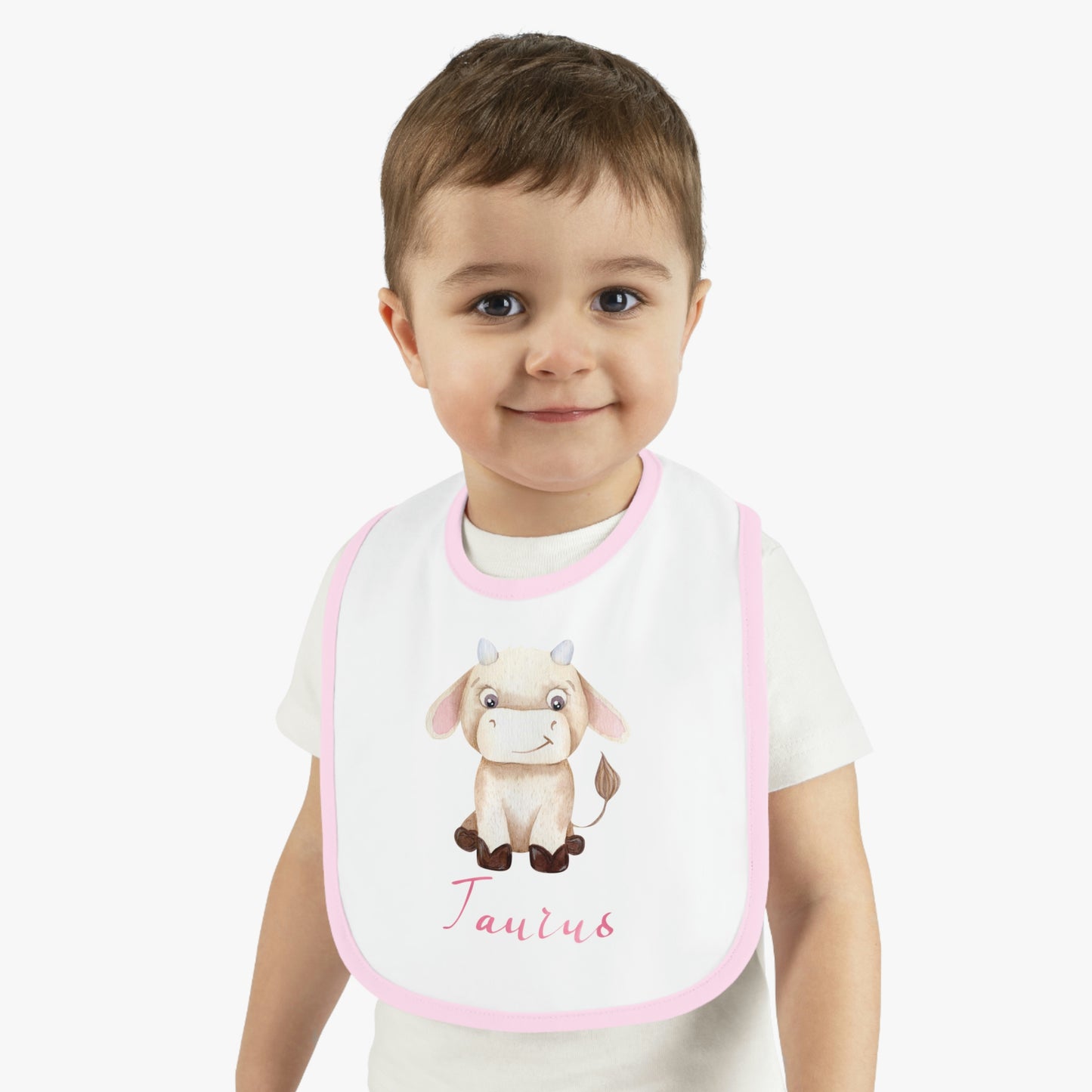 Baby Taurus Bib: Bull-Aries Watercolor