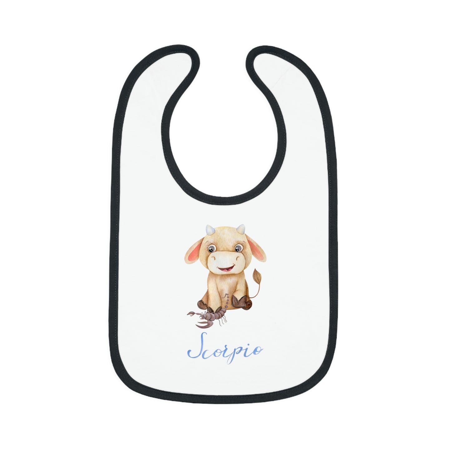 Baby Scorpio Bib: Bull-Aries Watercolor