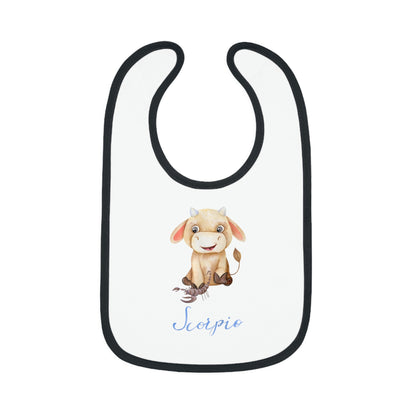 Baby Scorpio Bib: Bull-Aries Watercolor