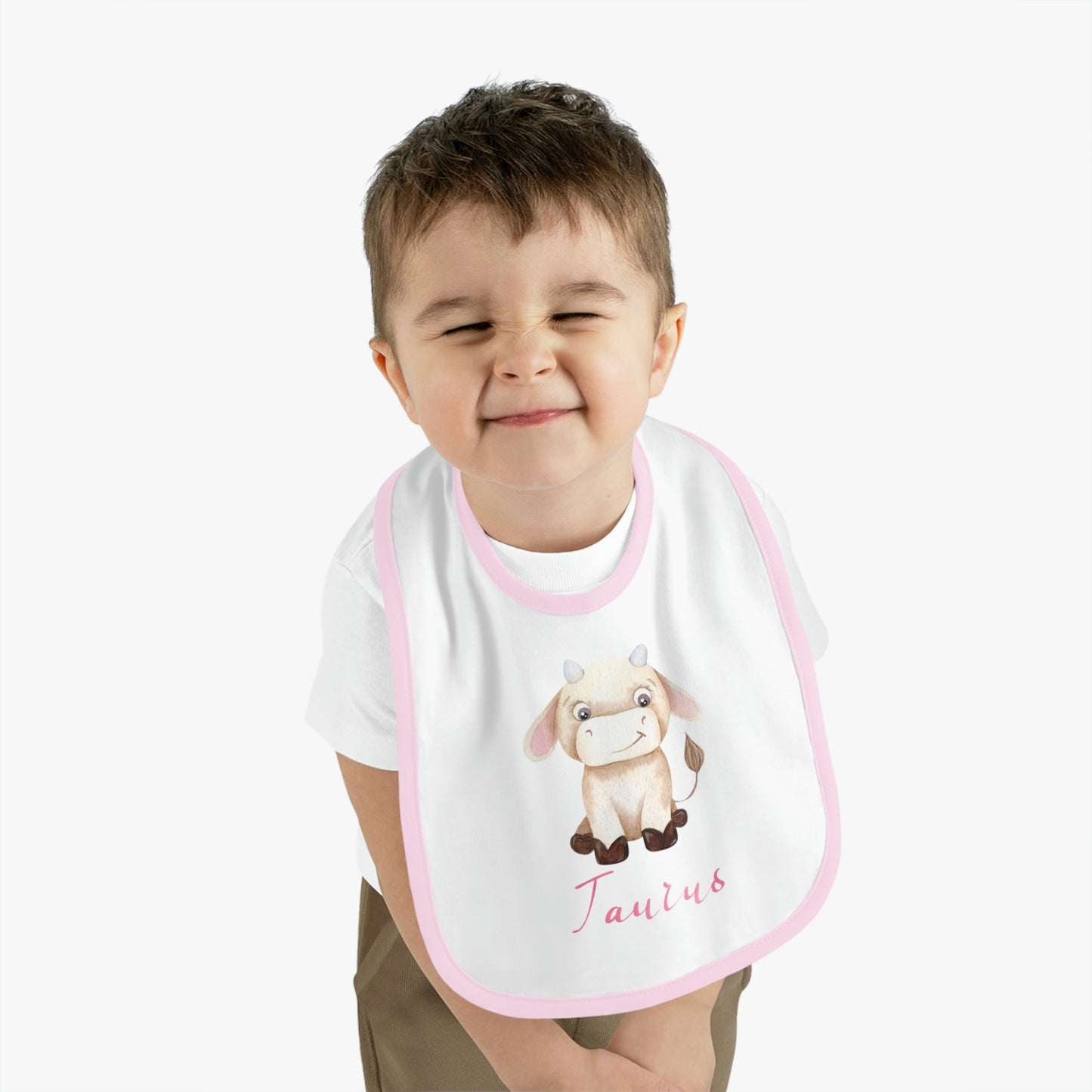 Baby Taurus Bib: Bull-Aries Watercolor