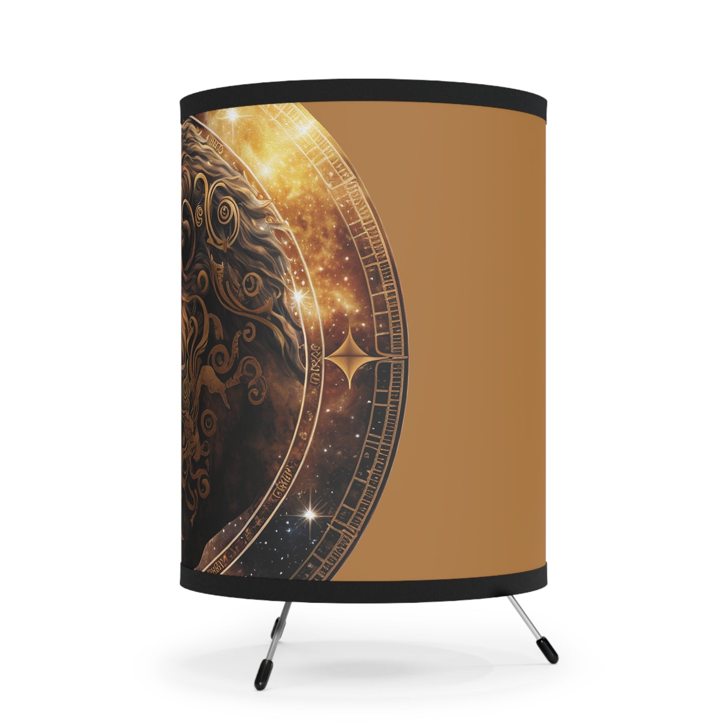 Leo The Lion Printed Shade Tripod Lamp, US\CA plug