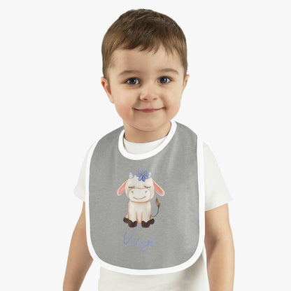 Baby virgo Bib: Bull-Aries Watercolor