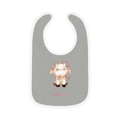 Baby Leo Bib: Bull-Aries Watercolor