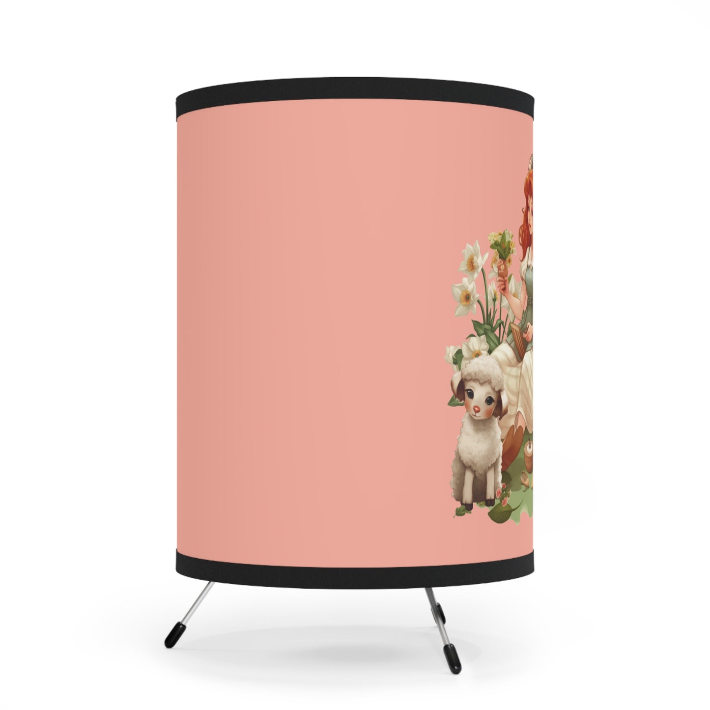 Aries Vintage Illustration Tripod Lamp with Printed Shade, US\CA plug