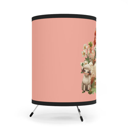 Aries Vintage Illustration Tripod Lamp with Printed Shade, US\CA plug