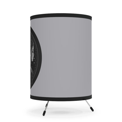 Gemini in Black and White Printed Shade Tripod Lamp, US\CA plug
