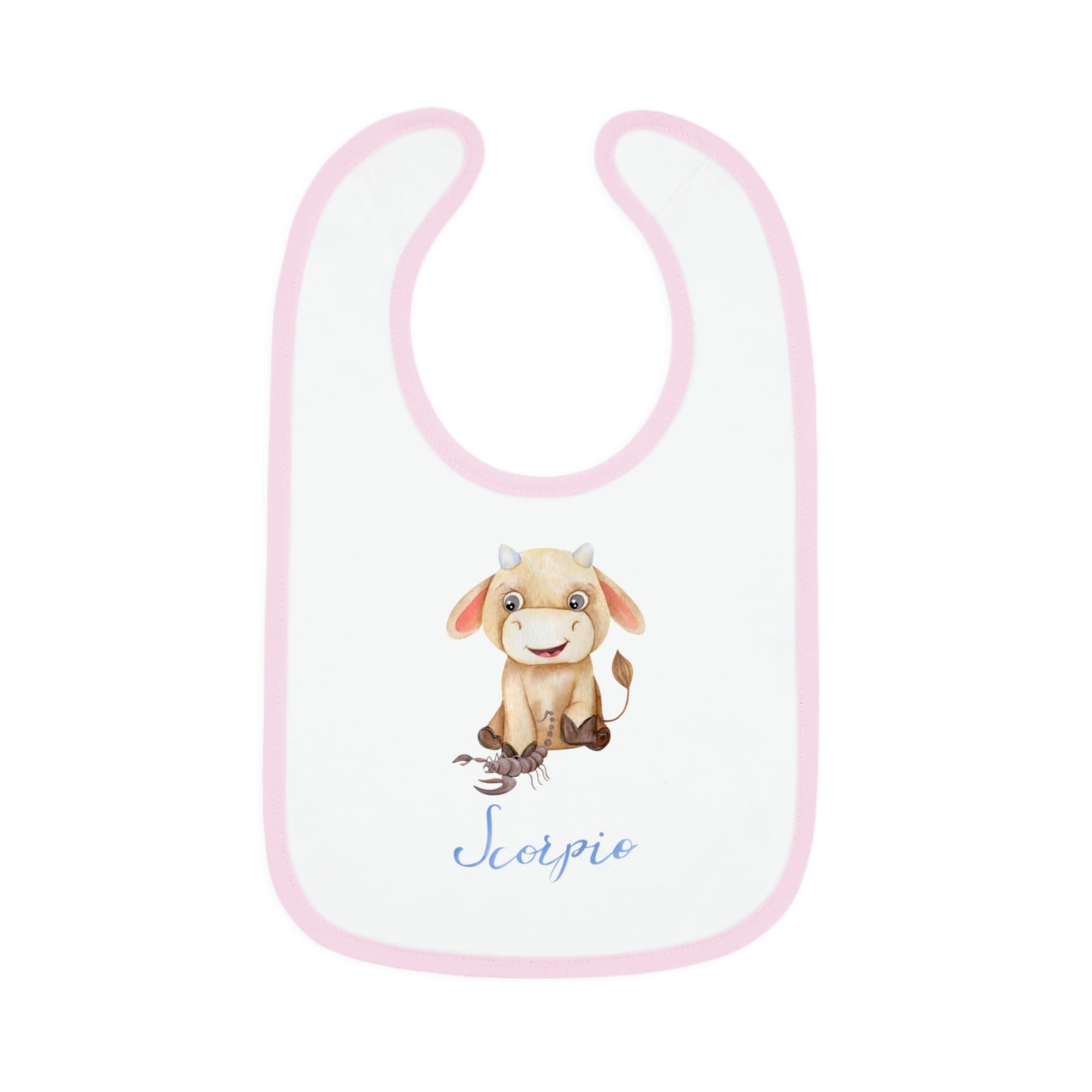 Baby Scorpio Bib: Bull-Aries Watercolor