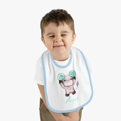 Baby Aries Bib: Bull-Aries Watercolor