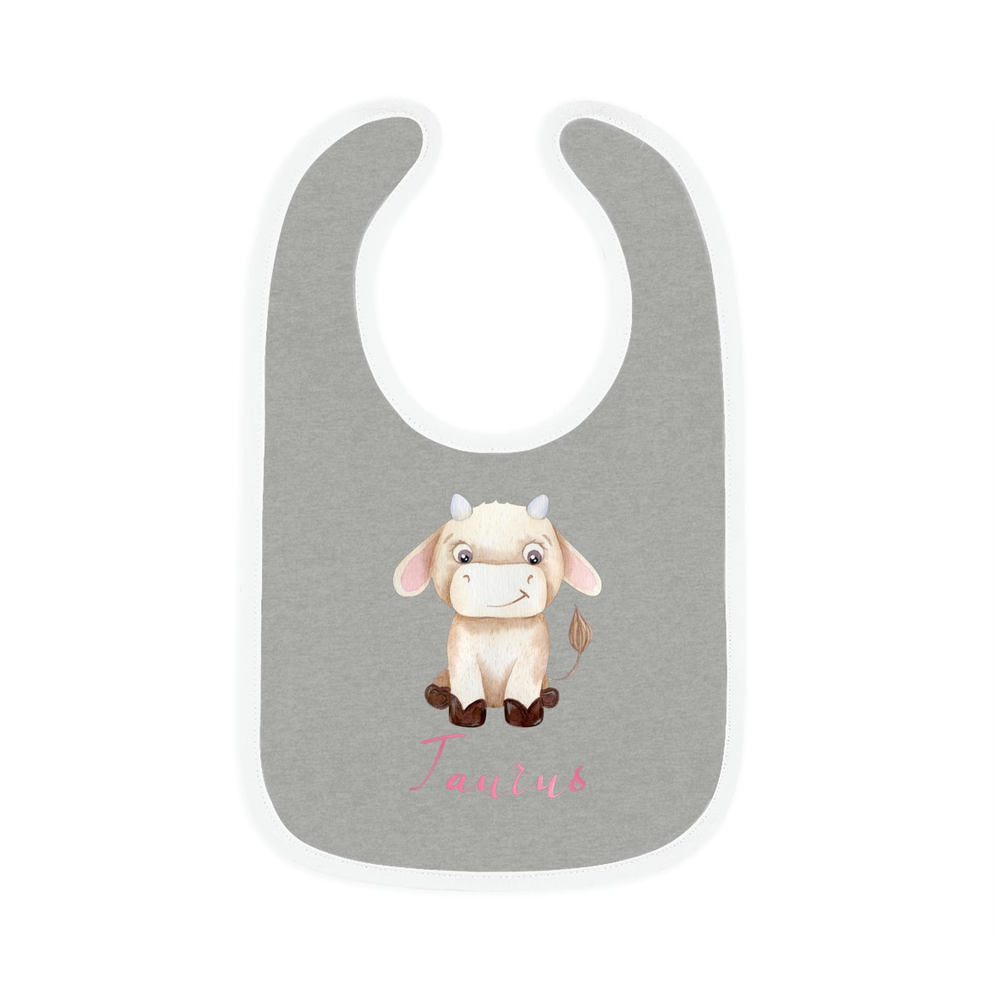 Baby Taurus Bib: Bull-Aries Watercolor