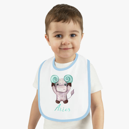 Baby Aries Bib: Bull-Aries Watercolor