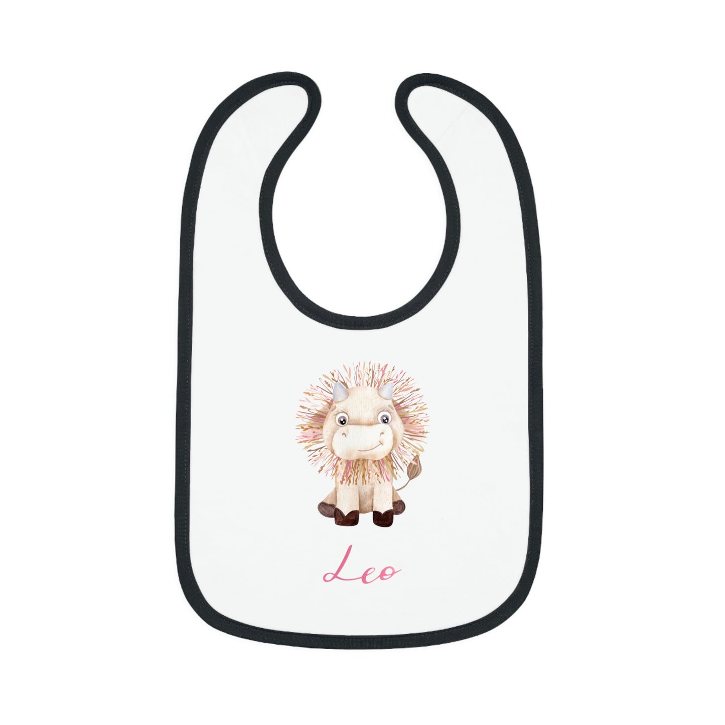 Baby Leo Bib: Bull-Aries Watercolor
