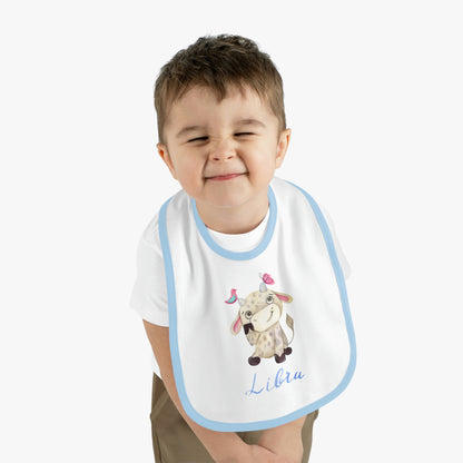 Baby Libra Bib: Bull-Aries Watercolor